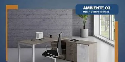 Ambiente 03: Mesa + Cadeira e Armário