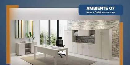 Ambiente 07: Mesa + Cadeira e Armários