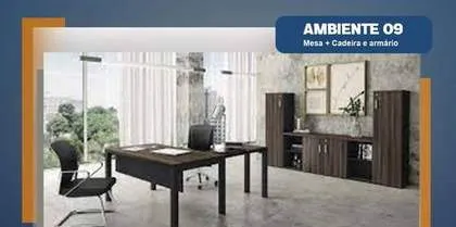 Ambiente 09: Mesa + Cadeira e Armário