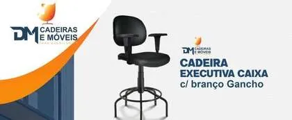 Cadeira Executiva Caixa c/ Braço Gancho