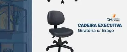 Cadeira Executiva Giratória s/ Braço