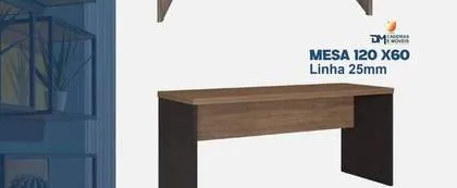 Mesa 120x60 Linha 25mm