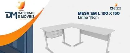 Mesa em L 120x150